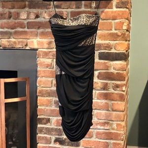 David Meister Black Evening Cocktail Dress